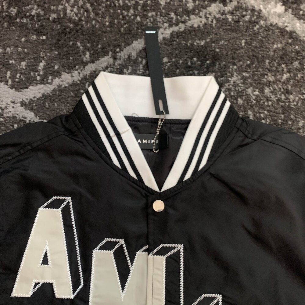 Amiri Asymmetrical Varsity Jacket Men's Large - Picture 3 of 3